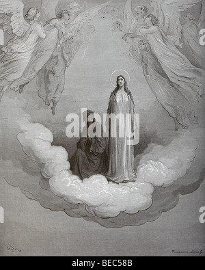 L'illustration de Gustave Dore 'Béatrice' de la Divine Comédie de Dante Banque D'Images