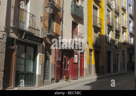 Alfonso VIII street, Cuenca. Castille la Manche, Espagne Banque D'Images