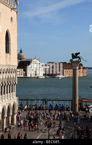 L'Italie, Venise, Piazzetta San Marco Banque D'Images