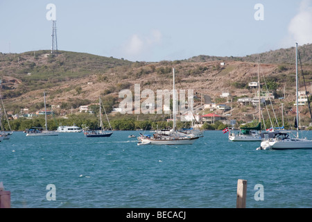 Anchorage de Dewey, Isla de Vieques, PR (Ensenada Honda) Banque D'Images