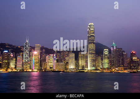 La Promenade de Tsim Sha Tsui, Hong Kong Island, Hong Kong, Chine, Asie Banque D'Images