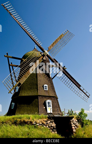 Ancien moulin à vent, Melby, Danemark Banque D'Images