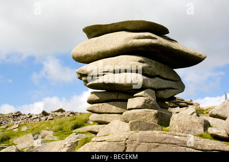 Le Cheesewring, Bodmin Moor, Cornwall England UK Banque D'Images