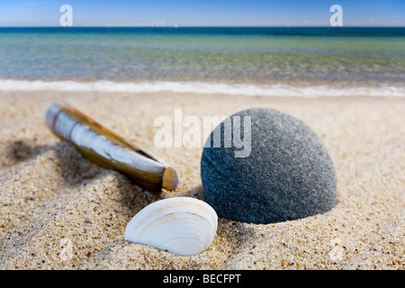 La plage d'Amager Strandpark, Copenhague, Danemark, Europe Banque D'Images