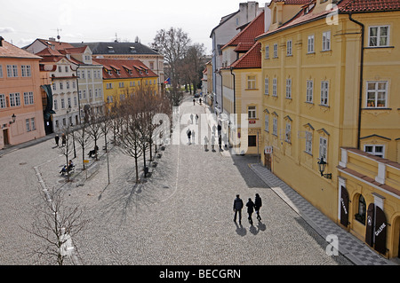 Vue depuis le Pont Charles, Prague, République Tchèque, Europe Banque D'Images