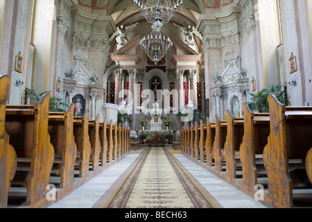 Église catholique de Saint André l'Apôtre. Voblast de Hrodna, Minsk, Biélorussie. Banque D'Images