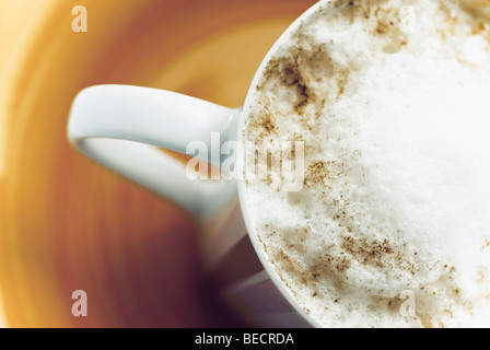 High angle view of a Coffee cup Banque D'Images
