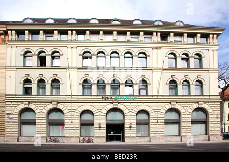 Siège de l'Hypo Real Estate Bank AG, vue extérieure, Munich, Bavaria, Germany, Europe Banque D'Images