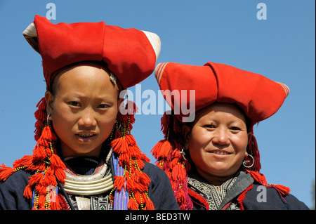 Vietnamienne, dao rouge, Sapa, Hanoi, Vietnam du Nord, en Asie du sud-est Banque D'Images