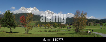 Steinernes Meer Mountain Range près de Saalfelden, automne, Pinzgau, Salzburg, Salzbourg, Autriche, Europe Banque D'Images