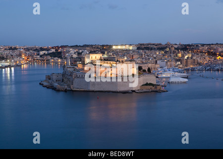 Saint Angelo Fort, Grand Harbour, Mdina, Malte, Europe Banque D'Images