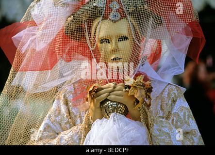 Masque, Carnaval de Venise, Vénétie, Italie, Europe Banque D'Images