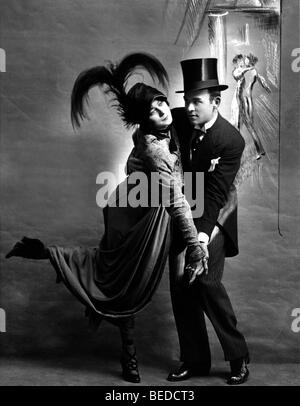 Photographie historique, couple dancing, autour de 1918 Banque D'Images