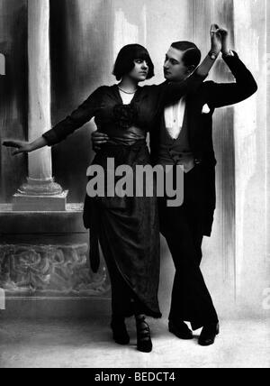 Photographie historique, couple dancing, autour de 1923 Banque D'Images