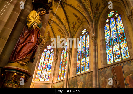 SAINT-PIERRE ET SAINT-PAUL, OBERNAI Banque D'Images