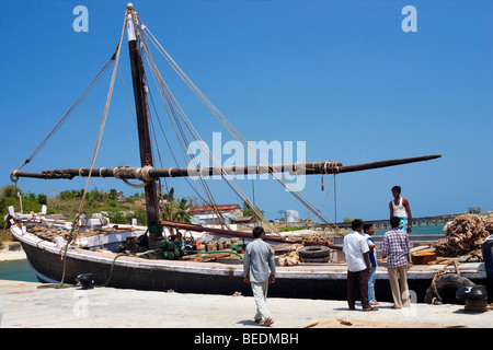 Bateau à voile, Long Island, îles Andaman, en Inde, en Asie du Sud Banque D'Images