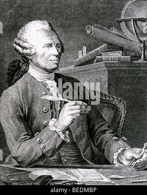 JEAN le rond d'Alembert - Philosophe et physicien français (1717-1783) Banque D'Images