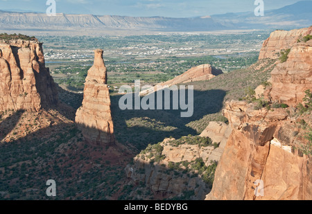 Colorado National Monument vue de Rim Rock Drive Monument de l'indépendance Voir situées près des villes de Fruita et Grand Junction Banque D'Images