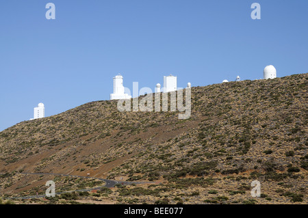 Observatoire sur Tenerife, Canaries, Espagne Banque D'Images