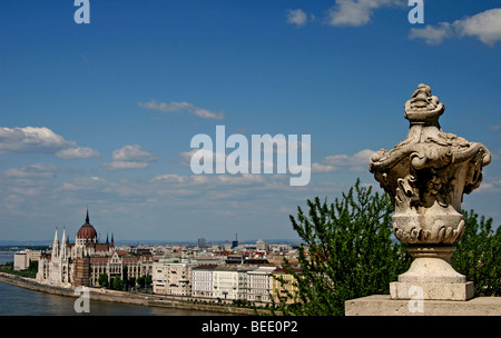 Le Parlement, le Danube, Budapest, Hongrie, Europe Banque D'Images
