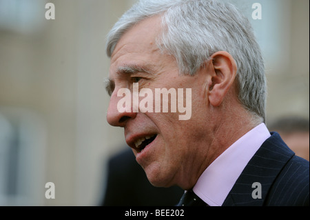 Ministre britannique de la Justice Jack Straw MP 2009 Banque D'Images