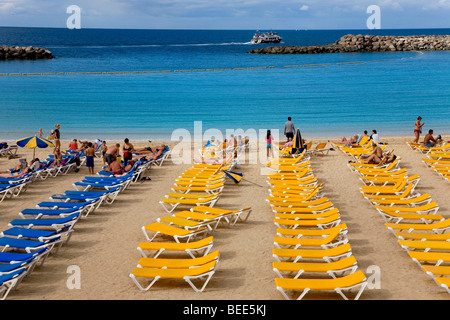 Playa Amadores beach près de Puerto Rico, Grande Canarie, Îles Canaries, Espagne, Europe Banque D'Images