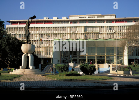 Elk149-1063 Le Sénégal, Dakar, bâtiment de l'Assemblée nationale Banque D'Images