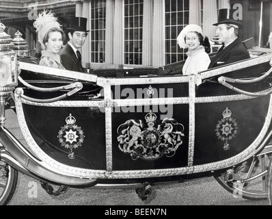 Elizabeth II et le Prince Philip célèbrent anniversaire Banque D'Images