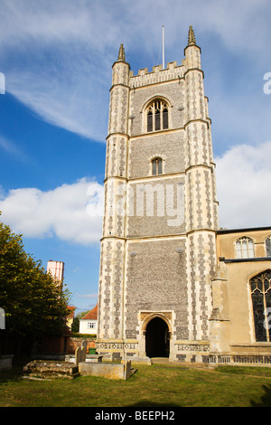 L'église paroissiale de St Mary Angleterre Essex Dedham Banque D'Images