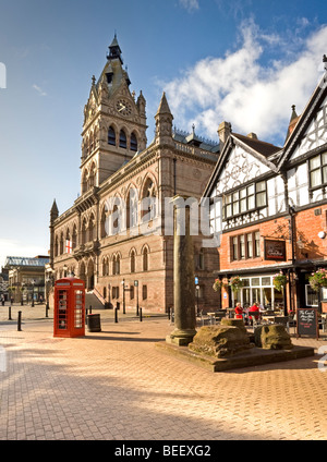 Hôtel de ville sur la Northgate Street, Chester, Cheshire, Angleterre, RU Banque D'Images