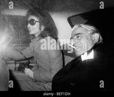 Jackie Kennedy et Aristote Onassis dans... Banque D'Images