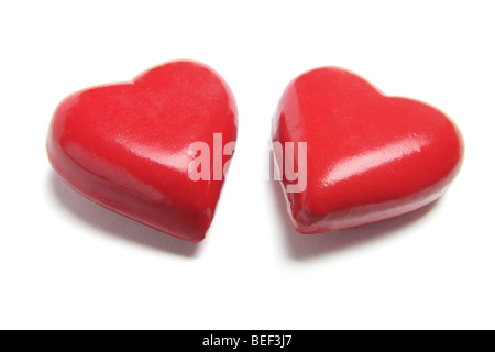 Love Heart Ornaments Banque D'Images