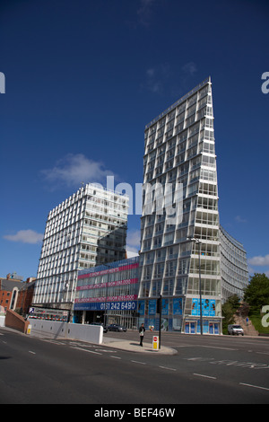 Nouveau appartement moderne et l'immeuble de bureaux à Liverpool Liverpool Merseyside England uk Banque D'Images