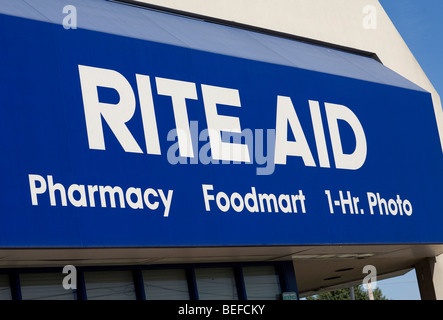 Un Rite Aid l'adresse de la pharmacie dans le Maryland. Banque D'Images
