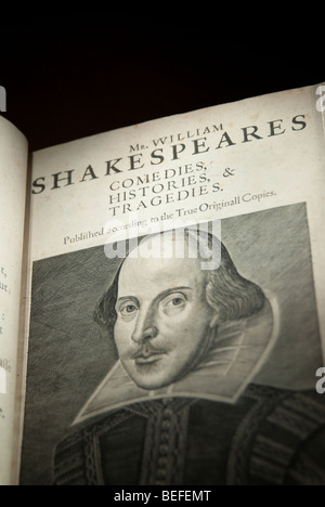 M. Williams comédies de Shakespeare, l'histoire, et de tragédies à l'intérieur de la Folger Shakespeare Library de Washington DC Banque D'Images