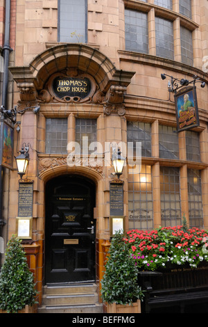 M. Thomas's Chop House public house à Manchester, Angleterre, RU Banque D'Images