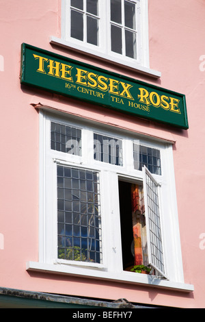 La maison de thé Rose d'Essex, Angleterre Essex Dedham Banque D'Images