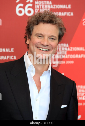 COLIN FIRTH, UN SEUL HOMME. PHOTOCALL. 66ème FESTIVAL DU FILM DE VENISE Venise ITALIE 11 Septembre 2009 Banque D'Images