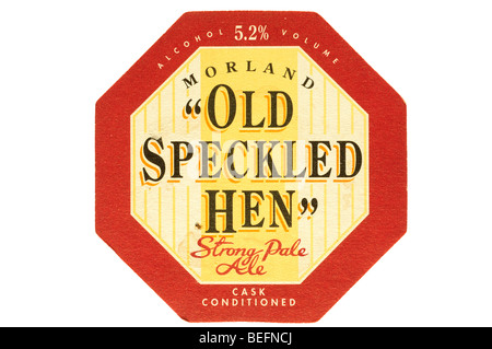 L'alcool 5.2 % volume morland old speckled hen strong pale ale cask condition Banque D'Images