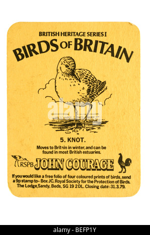 British Heritage Series 1 oiseaux d'Angleterre 5. noeud rspb john courage Banque D'Images