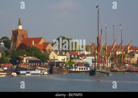 Grande-bretagne Angleterre Essex Maldon Scenic Hythe Quay Banque D'Images