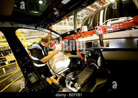 Jaguar Cars, Castle Bromwich, à Birmingham. La production de Jaguar. Banque D'Images