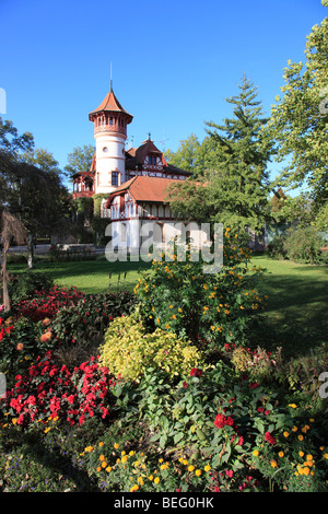 Kurparkschlösschen Château à Herrsching am Ammersee Lac,Pfaffenwinkel, Fuenfseenland,Haute-bavière,Allemagne. .Photo de Willy Matheisl Banque D'Images