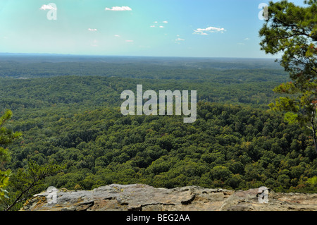 Vue de la région de pâturin de Boone's donnent sur le bouton Pilote à préserver la nature de l'État. Banque D'Images