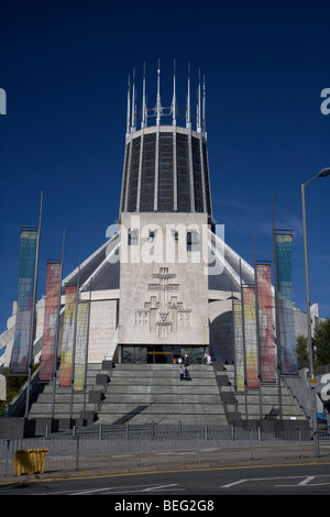 Liverpools metropolitan cathédrale catholique du Christ roi Merseyside England uk Banque D'Images
