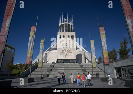 Liverpools metropolitan cathédrale catholique du Christ roi Merseyside England uk Banque D'Images