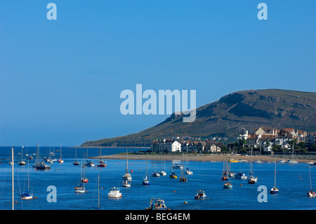 Vie de vers Conwy Deganwy, Conwy, Gwynedd, Pays de Galles, Royaume-Uni. Banque D'Images