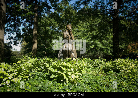 Une statue d'Eleanor Roosevelt à Riverside Park à New York Banque D'Images