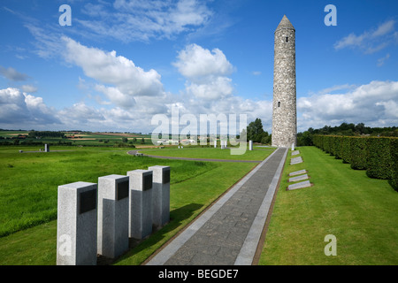 Île d'Irlande Parc de la paix. Avec memorial tower commémorant la Première Guerre mondiale. Banque D'Images