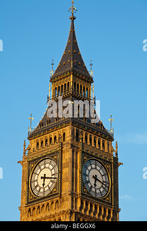 Tour de l'horloge de Big Ben, les Maisons du Parlement, Londres, Angleterre, Royaume-Uni Banque D'Images